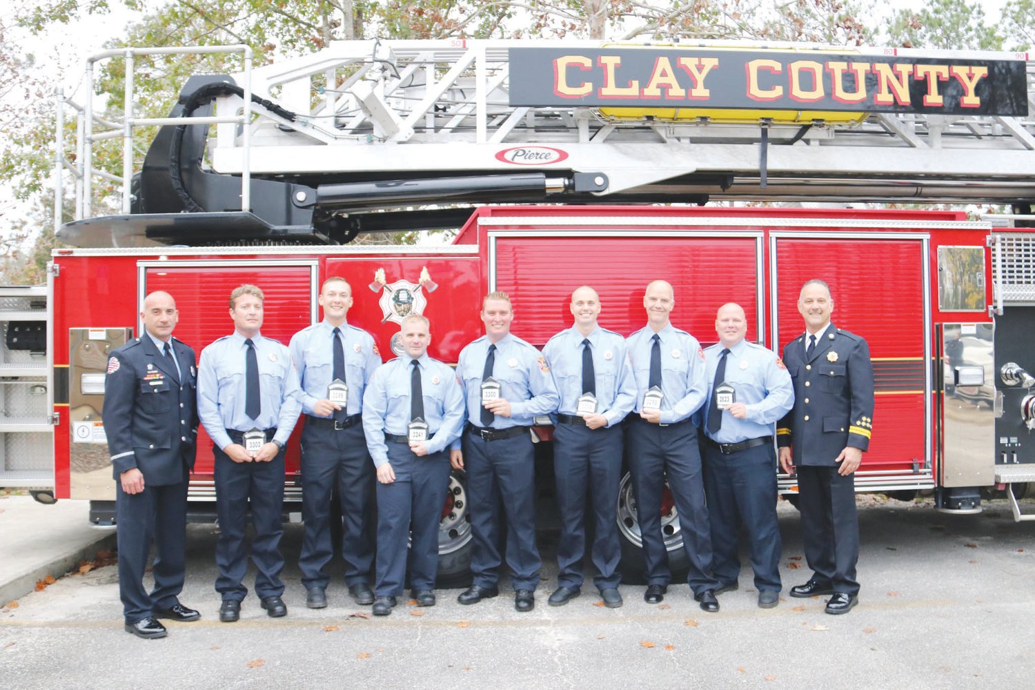 Clay County Fire Rescue celebrates graduation of 7 recruits Clay